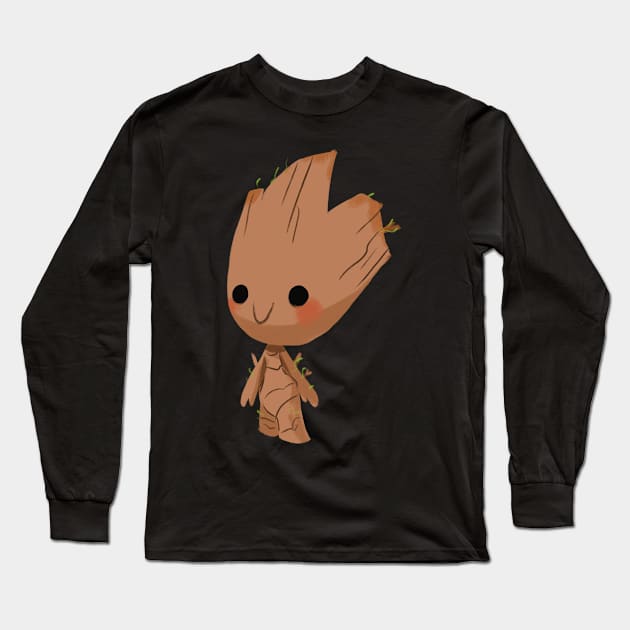 Groot Long Sleeve T-Shirt by davidpavon